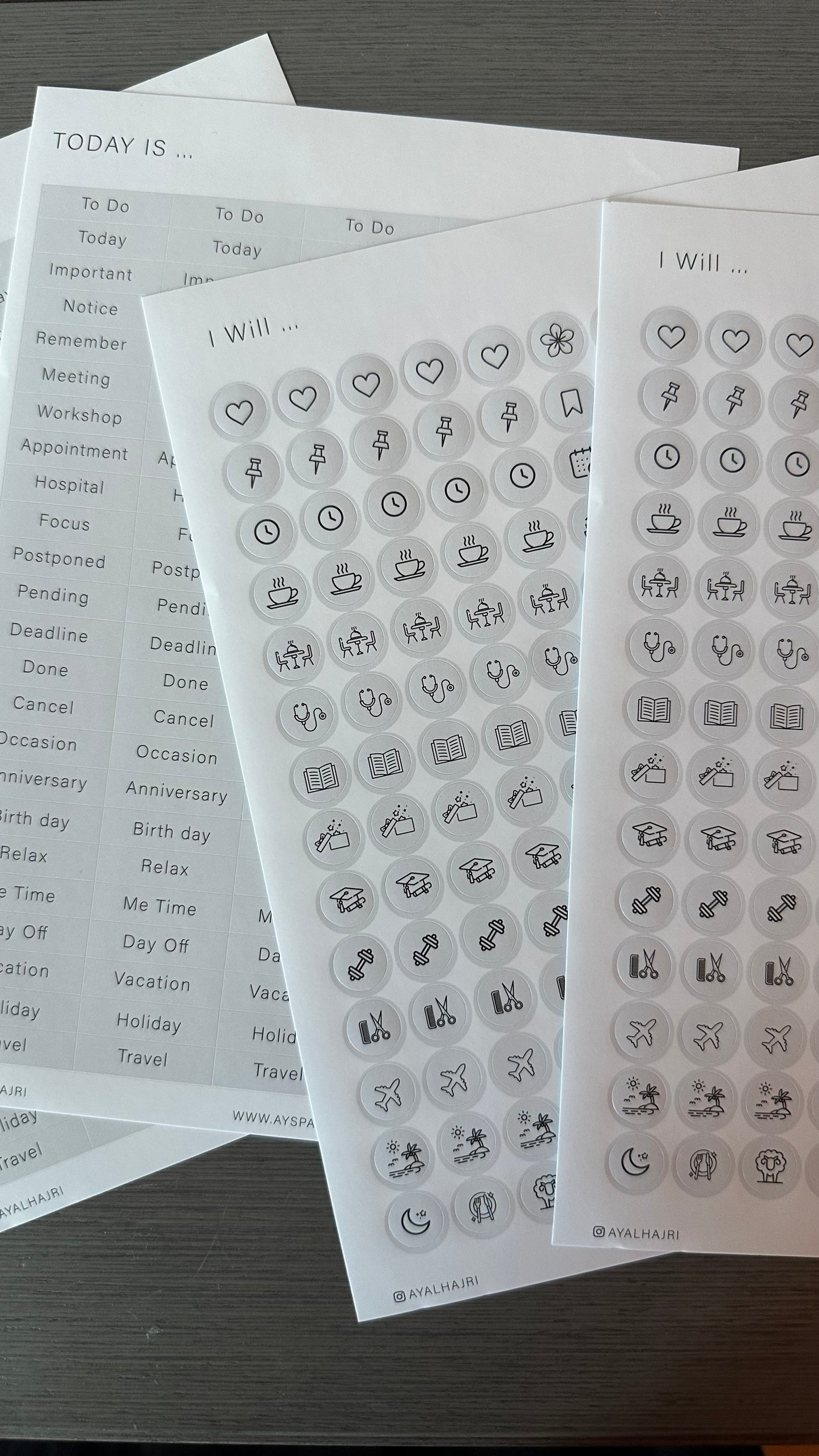 I will .. Today stickers