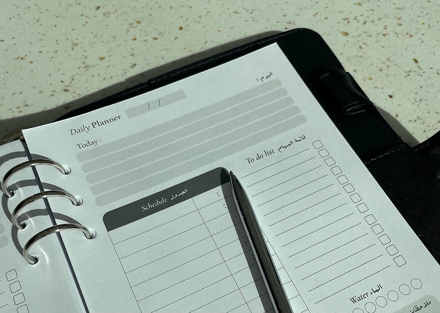 Daily Planner Papers اوراق تخطيط يومي