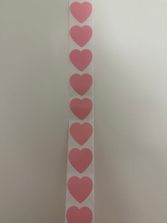 1 heart sticker