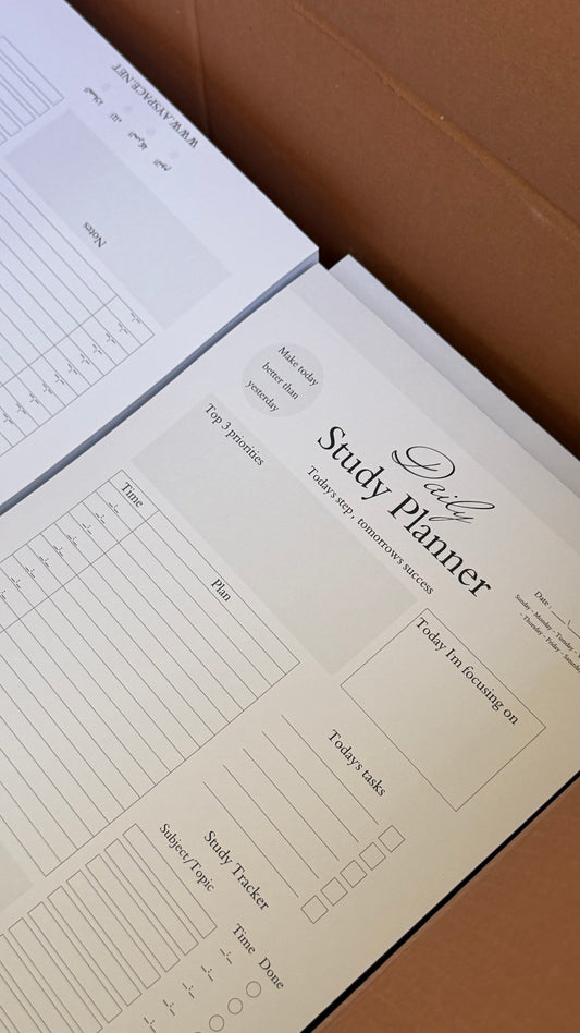 Study pad planner