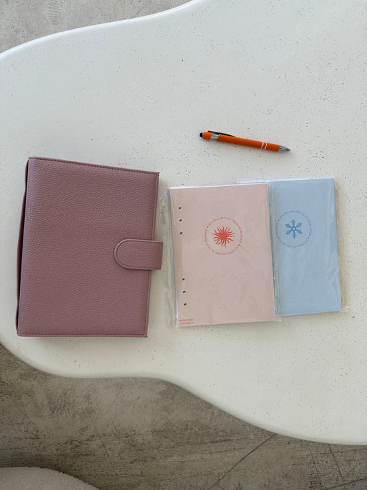 pre order - Study planner with leather cover