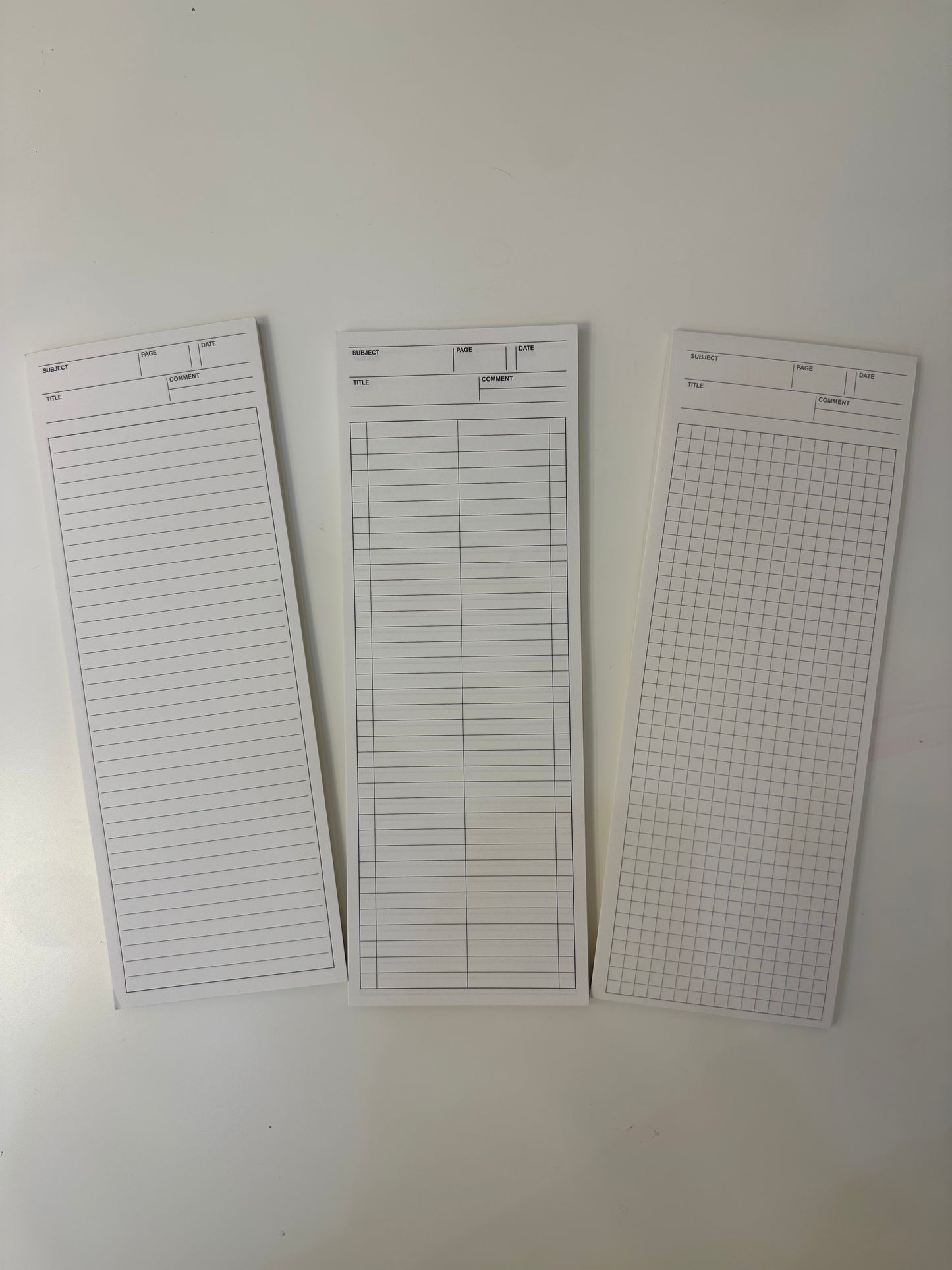 Schedule pad