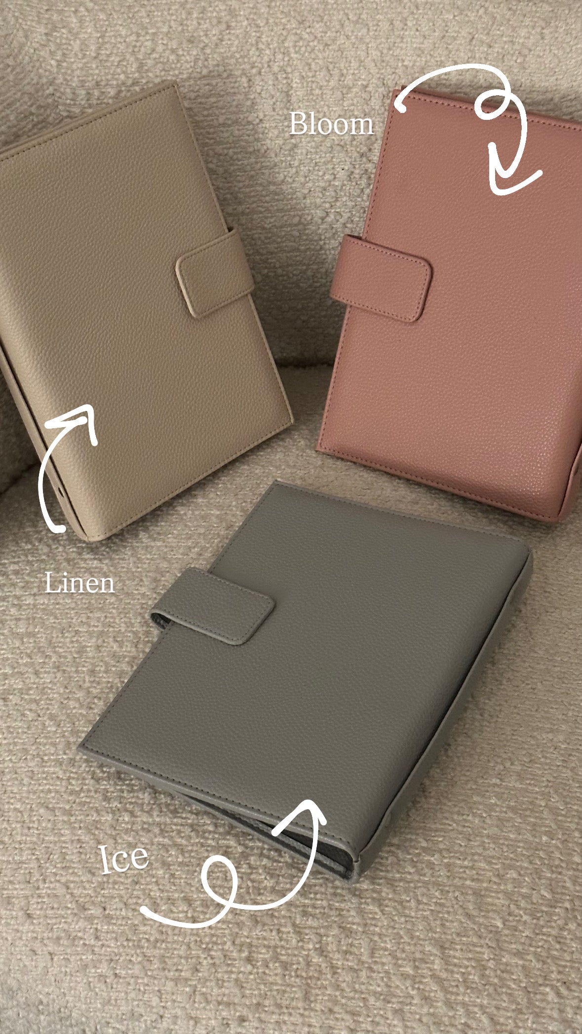 White paper with leather cover