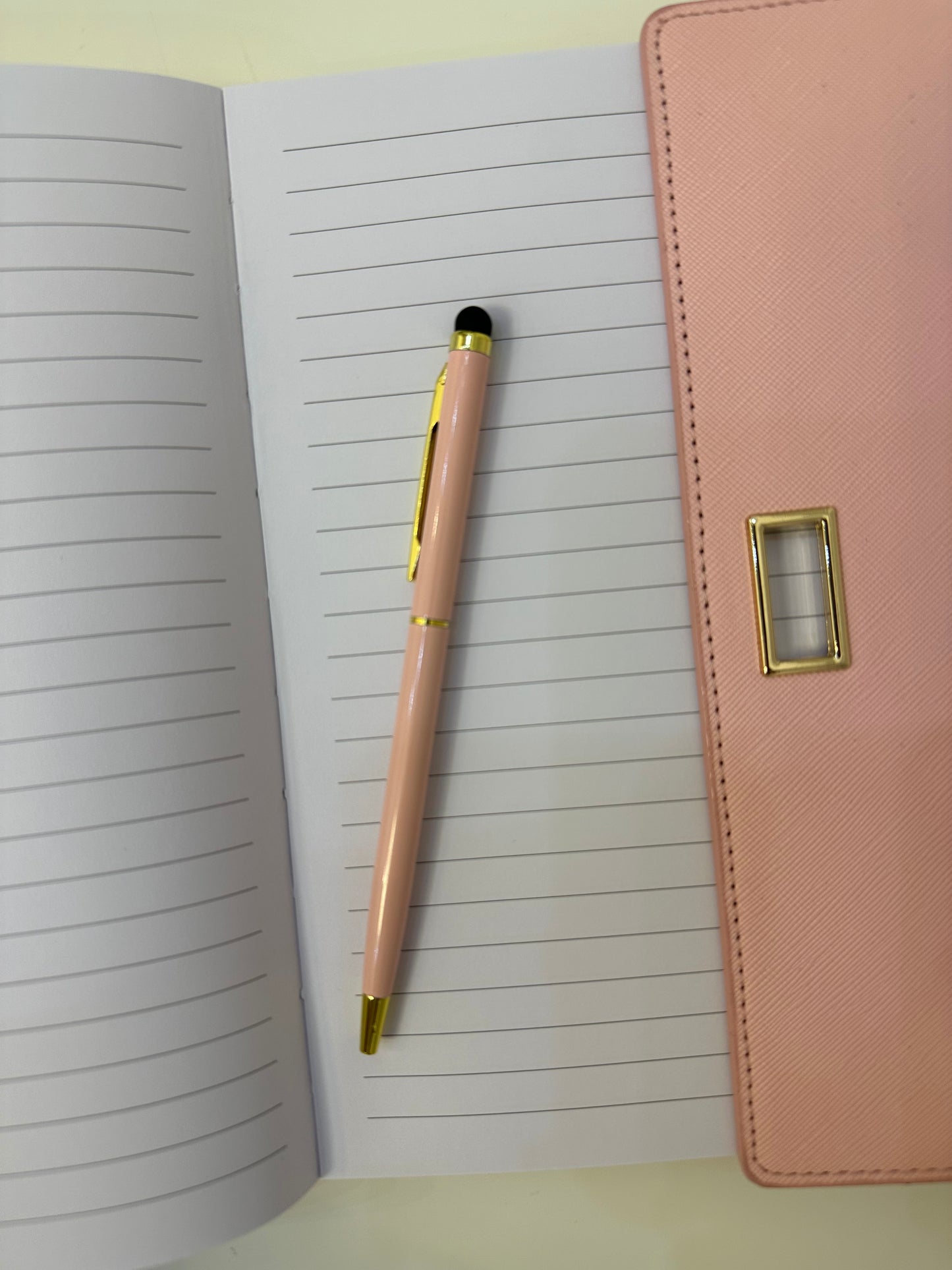 Leather cover with lines pages