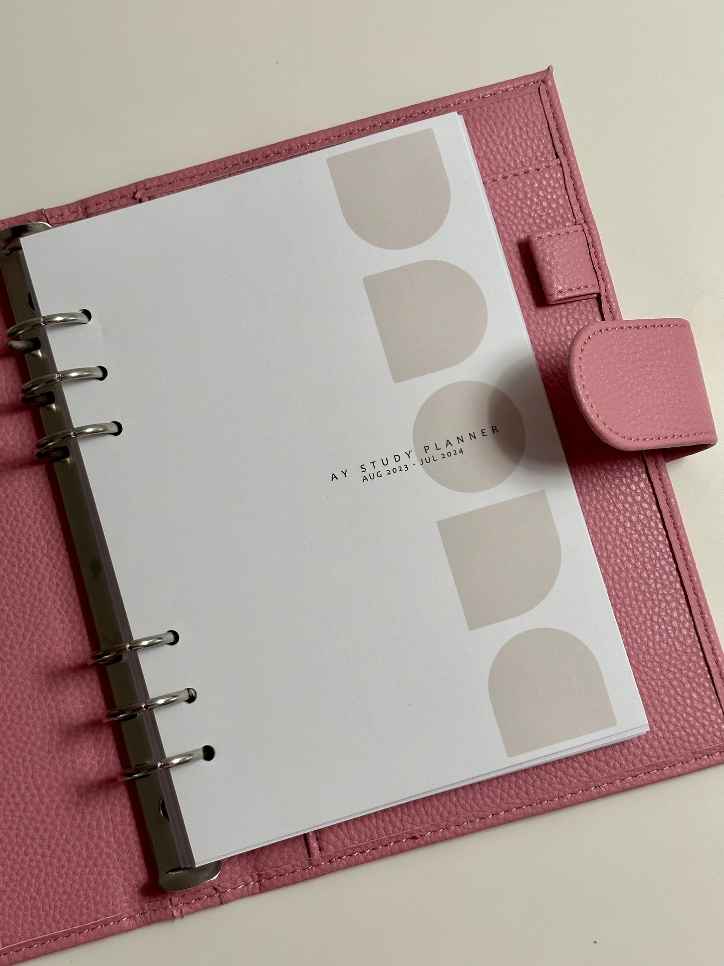 Study Planner with leather cover